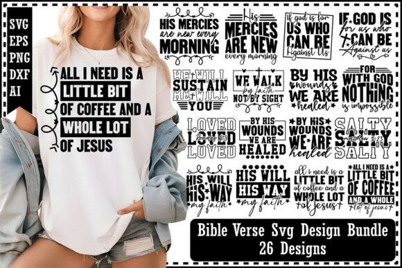 Bible Verse SVG Design Bundle: Instant Digital Download