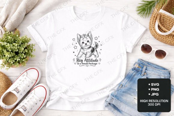 Big Attitude Dog T-Shirt Design: Capturing Canine Charm