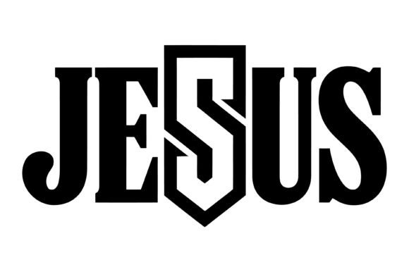 Bold Jesus Monogram Design for Faith-Based Branding