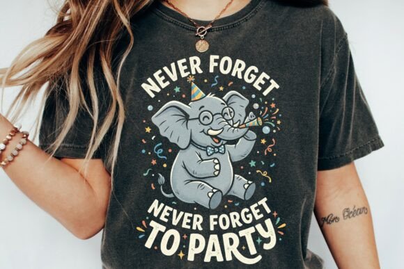 Celebrate in Style with the Elephant Party Design PNG
