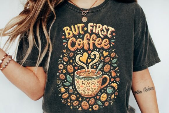 Charming Kawaii Coffee Design for Creative Projects