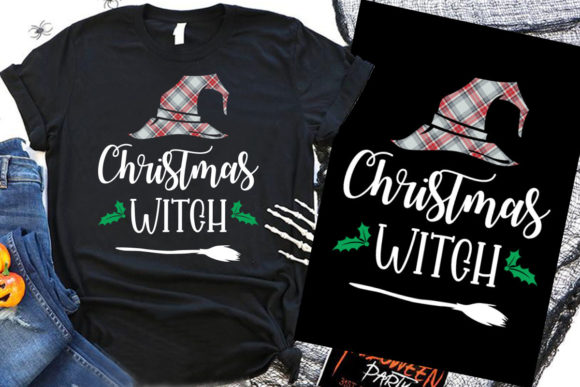Christmas Witch Halloween T-Shirt Design: A Versatile Creative Asset