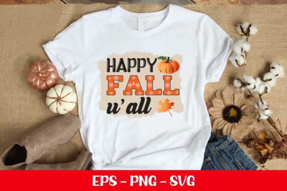 Embrace Autumn's Palette with the Happy Fall U All SVG Design