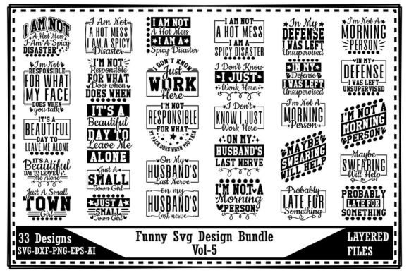 Funny SVG Design Bundle Vol-5: Elevate Your Creative Projects