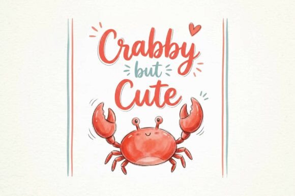 Infuse Coastal Joy with a Funny Crab Summer Design