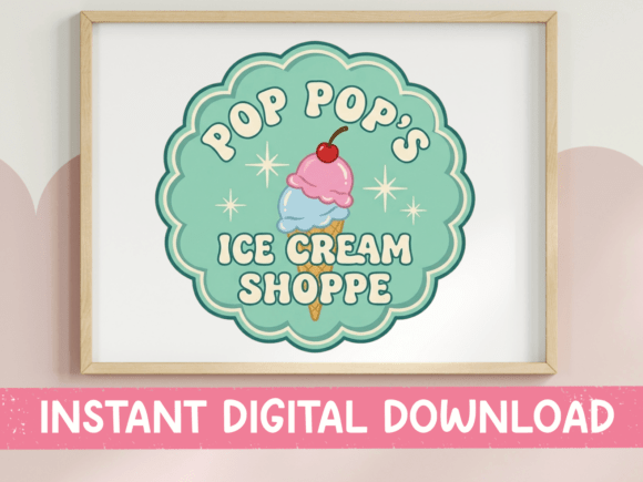 Pop Pop's Ice Cream Shoppe: A Retro Design for Nostalgic Branding
