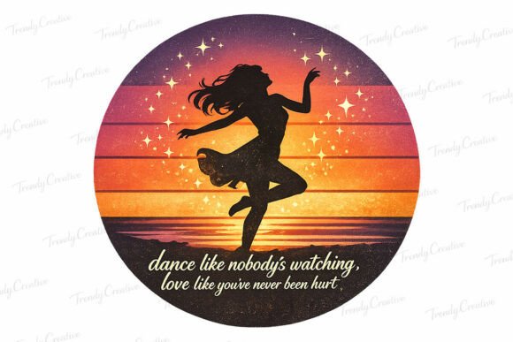 Retro Dance Quote PNG Design Love Life