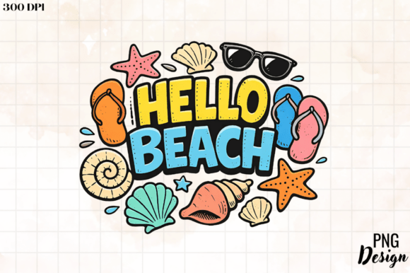 Summer Hello Beach PNG: A Designer's Tropical Asset