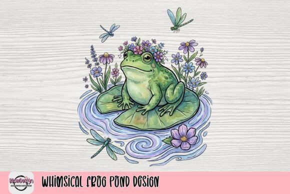 Whimsical Frog Pond Design: Enchanting Visual Storytelling